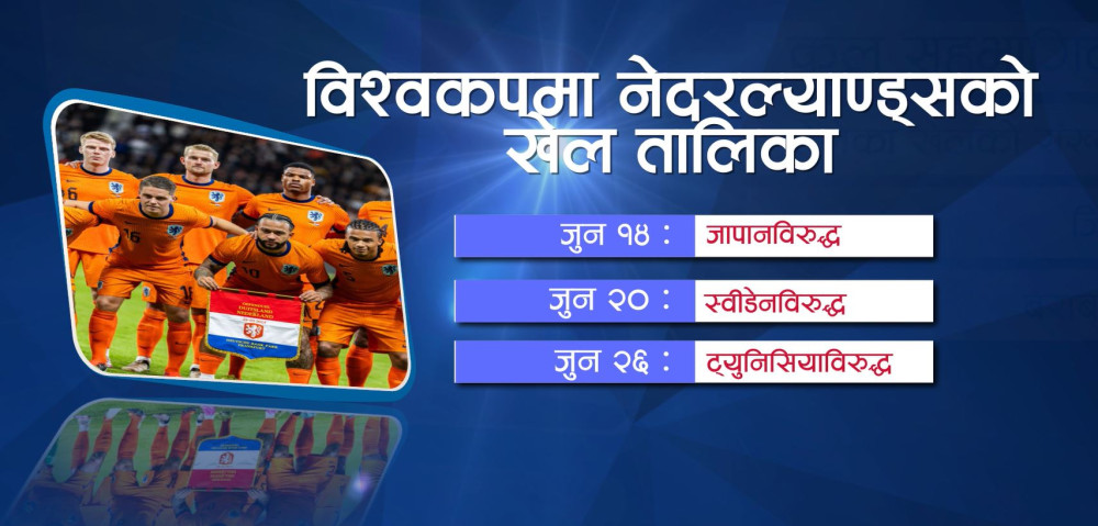 विश्वकपमा पहिलो उपाधिको खोजीमा नेदरल्यान्ड्स