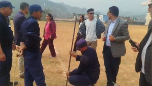 मतदानका लागि अर्घाखाँचीमा धमाधम मतदान स्थलहरू निर्माण हुँदै