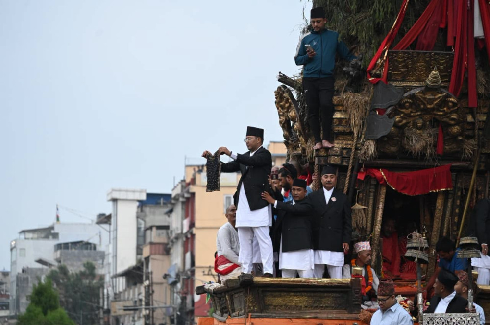 रातो मच्छिन्द्रनाथको जात्राको अन्तिम दिन देखाइने भोटो कसको हो ?