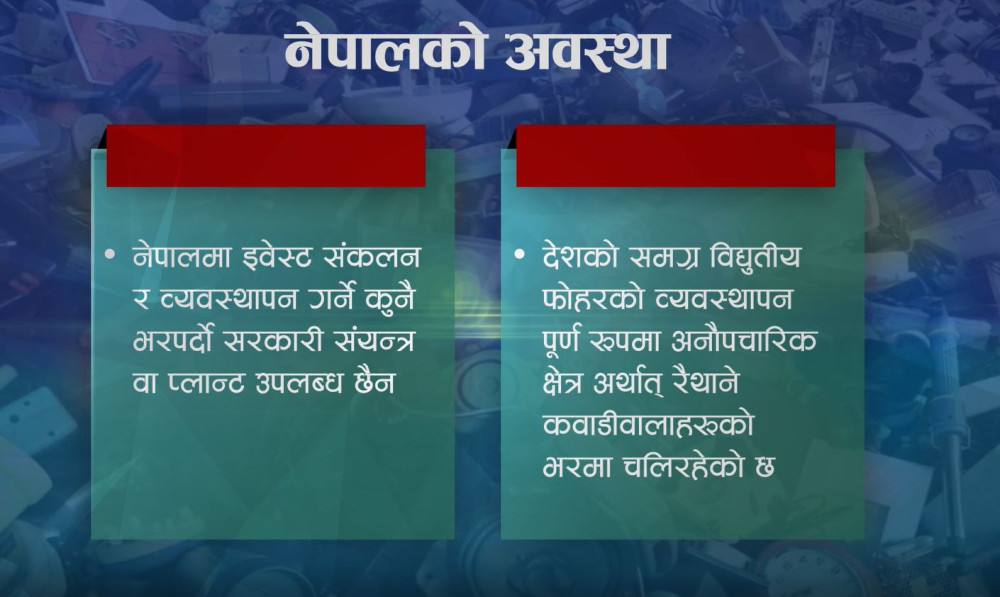 इ-वेस्ट संकट गहिरिँदै : मोबाइलदेखि ब्याट्रीसम्म कहाँ र कसरी फाल्ने ?